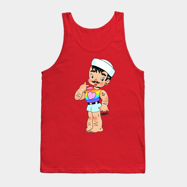 Taylor the Sailor (Kiss Me) Tank Top by MAMDesigns